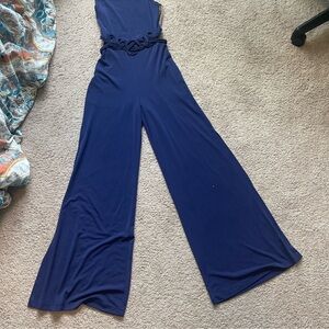 Marciano Royal Blue Flare Jumpsuit